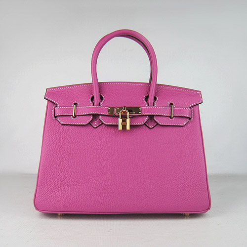 Replica Hermes Birkin 30CM Togo Leather Bag Peachblow 6088 On Sale - Click Image to Close